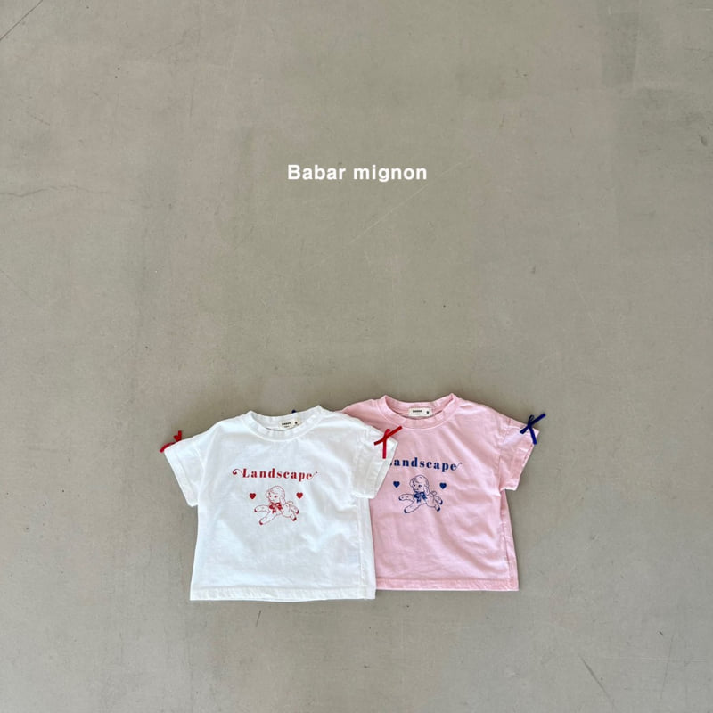 Babar Mignon - Korean Children Fashion - #littlefashionista - Sheep Ribbon Tee