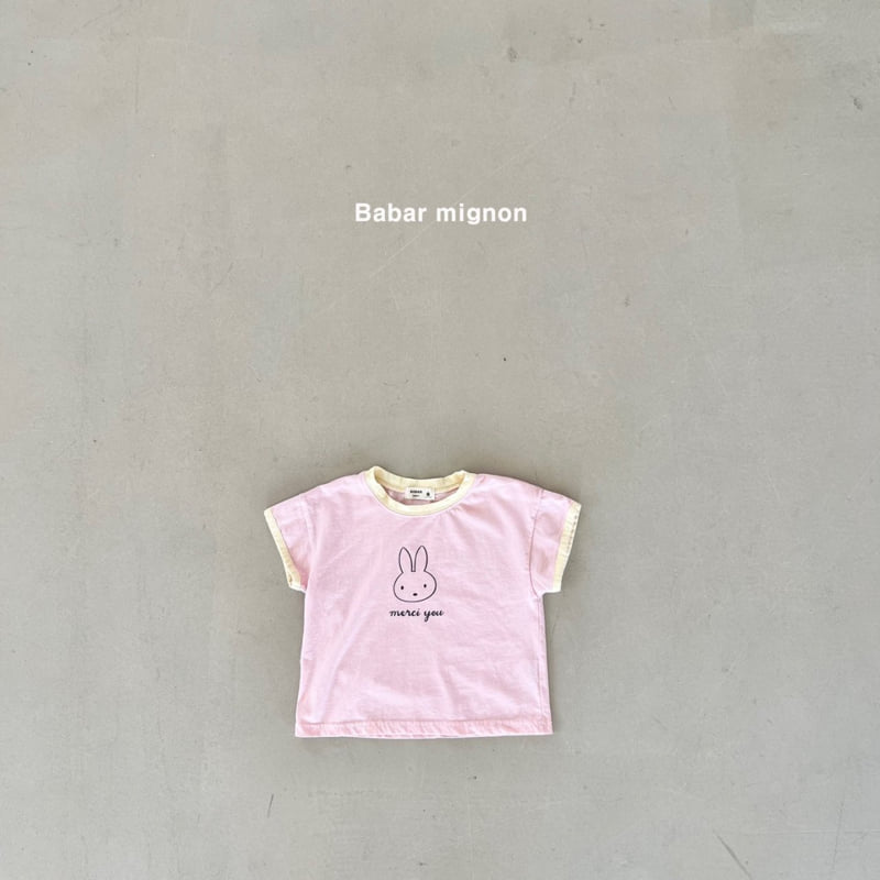 Babar Mignon - Korean Children Fashion - #minifashionista - Colored Rabbit Tee - 9