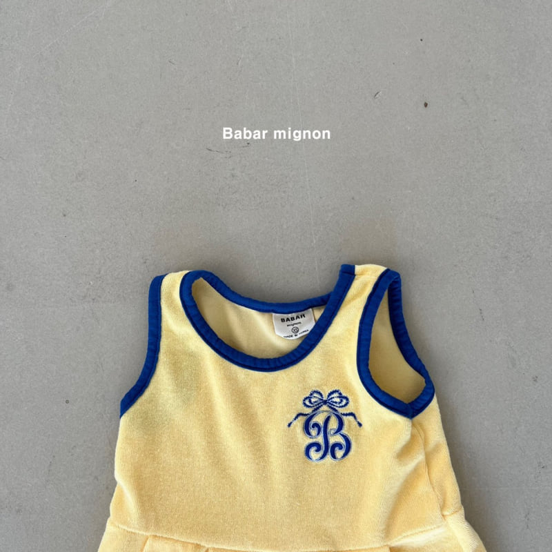 Babar Mignon - Korean Children Fashion - #prettylittlegirls - Embroidery Sleeveless One-piece - 8