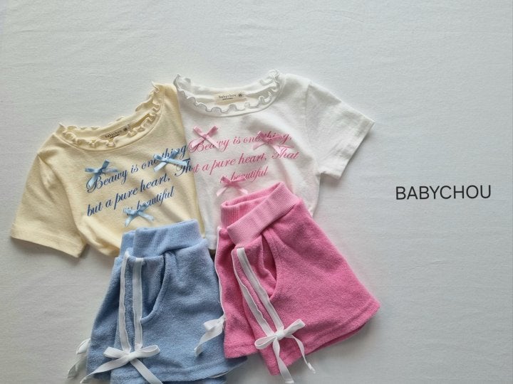 Babychou - Korean Children Fashion - #Kfashion4kids - Beauty Ribbon Tee - 5