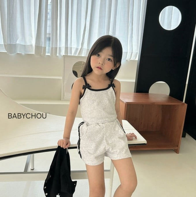 Babychou - Korean Children Fashion - #childofig - Terry Sleeveless Tee