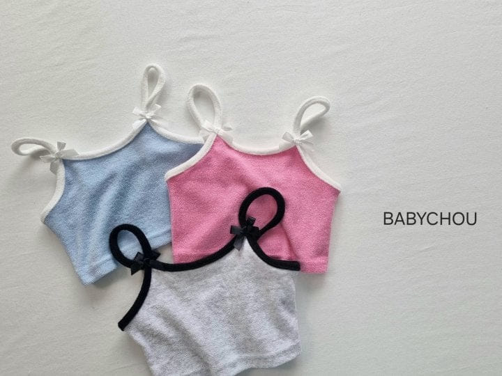 Babychou - Korean Children Fashion - #designkidswear - Terry Sleeveless Tee - 3