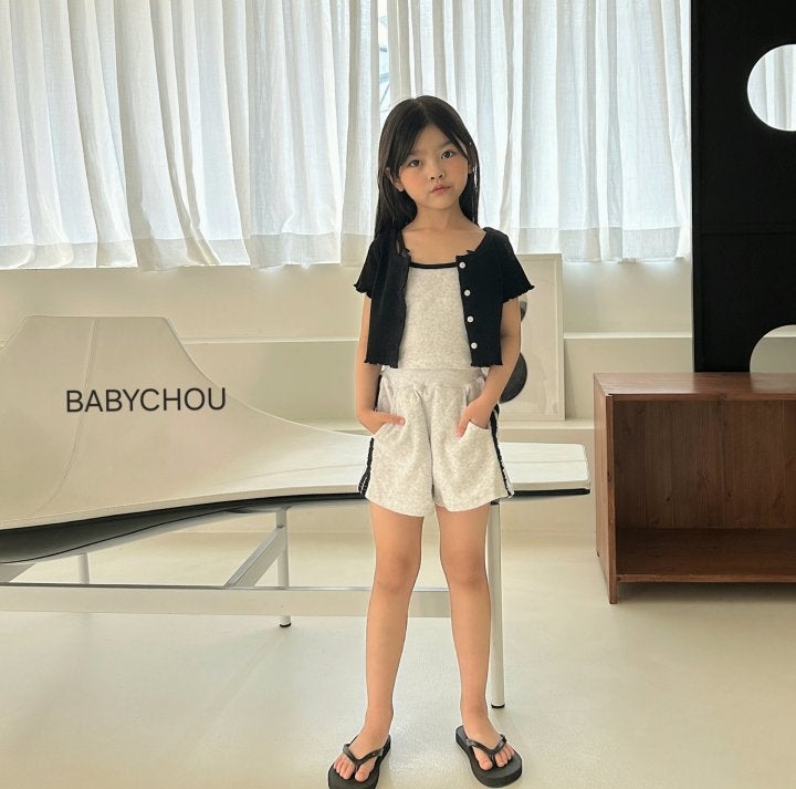 Babychou - Korean Children Fashion - #kidzfashiontrend - Terry Sleeveless Tee - 8