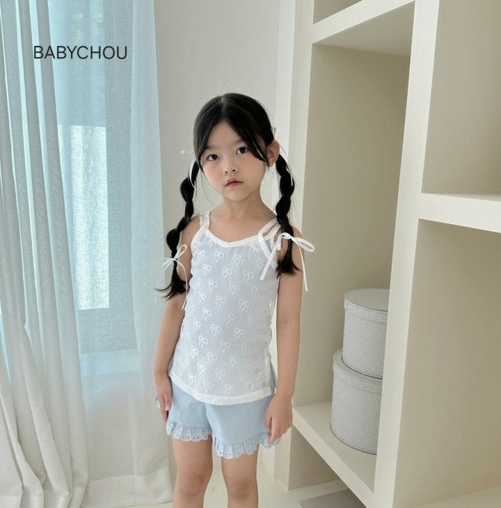 Babychou - Korean Children Fashion - #todddlerfashion - Coco Sleeveless Tee - 6