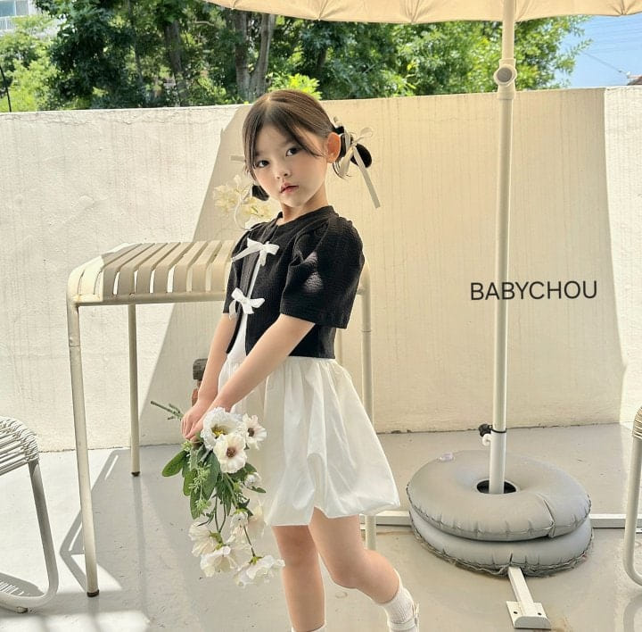 Babychou - Korean Children Fashion - #todddlerfashion - Balloon Sleeveless One-Piece - 11