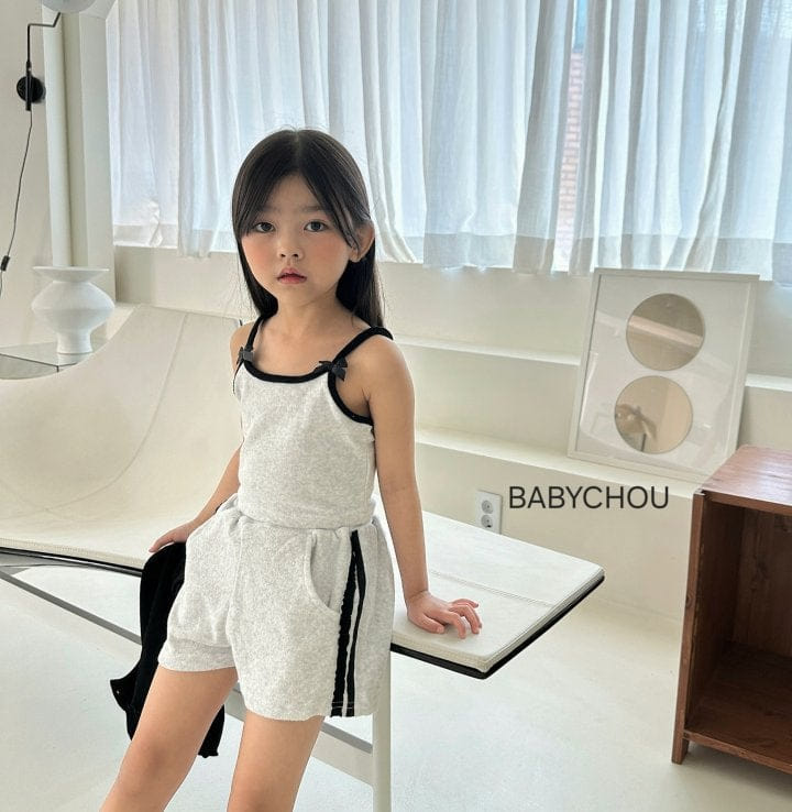 Babychou - Korean Children Fashion - #todddlerfashion - Terry Two Line Pants - 7