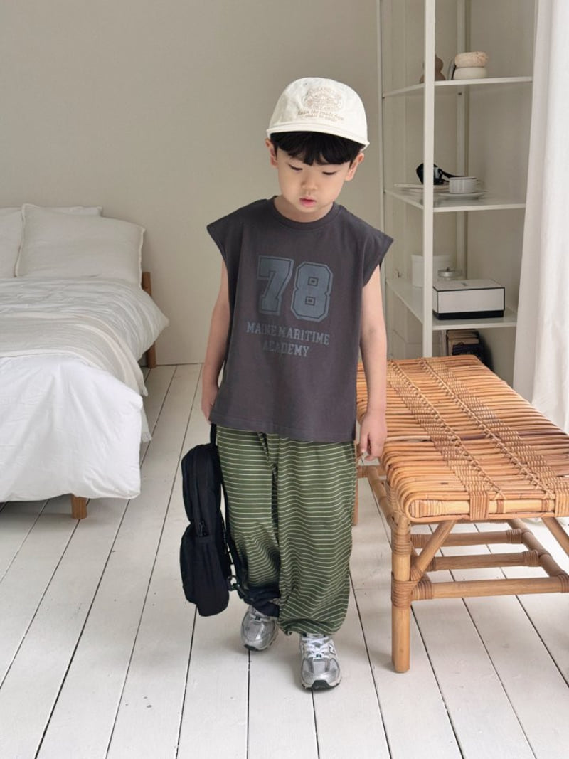 Bailey - Korean Children Fashion - #minifashionista - Stripe Jogger Pants - 7