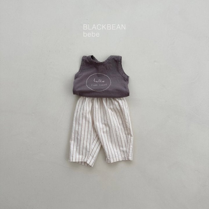 Black Bean - Korean Baby Fashion - #babyfever - Ditto Bebe Sleeveless Tee - 9