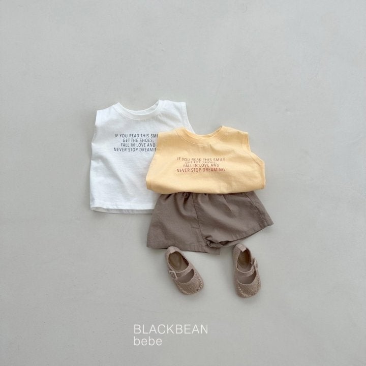 Black Bean - Korean Baby Fashion - #babygirlfashion - IF You Bebe Sleeveless Tee - 3