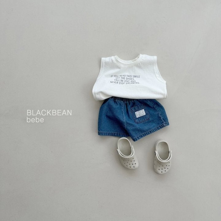 Black Bean - Korean Baby Fashion - #babyootd - IF You Bebe Sleeveless Tee - 6