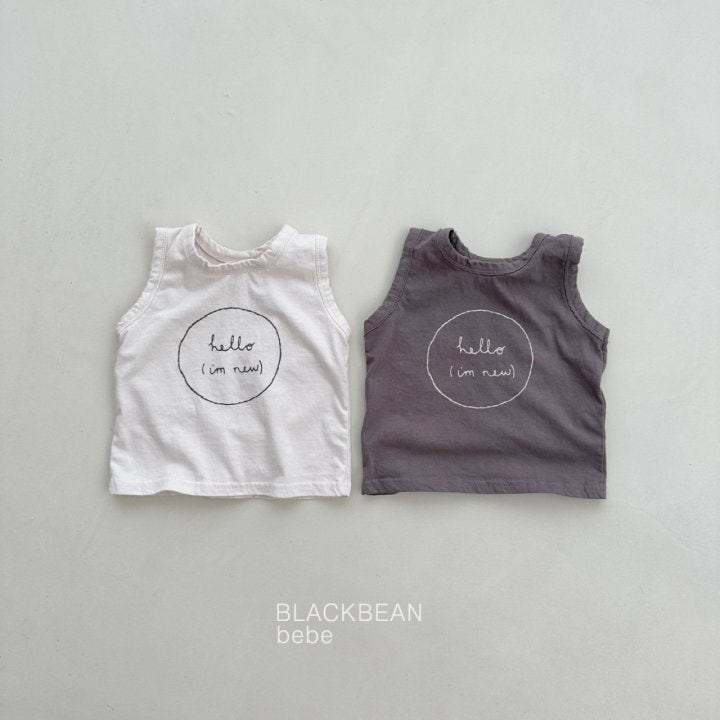 Black Bean - Korean Baby Fashion - #babywear - Ditto Bebe Sleeveless Tee