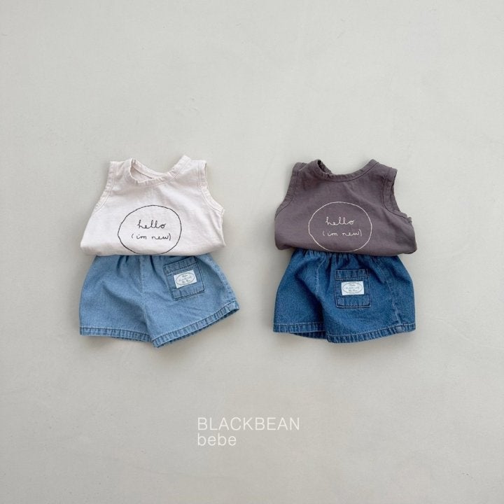 Black Bean - Korean Baby Fashion - #onlinebabyshop - Ditto Bebe Sleeveless Tee - 3