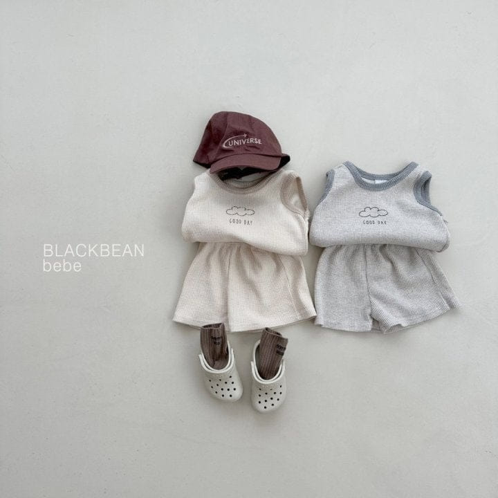 Black Bean - Korean Baby Fashion - #onlinebabyshop - Gurmi Bebe Top Bottom Set - 2