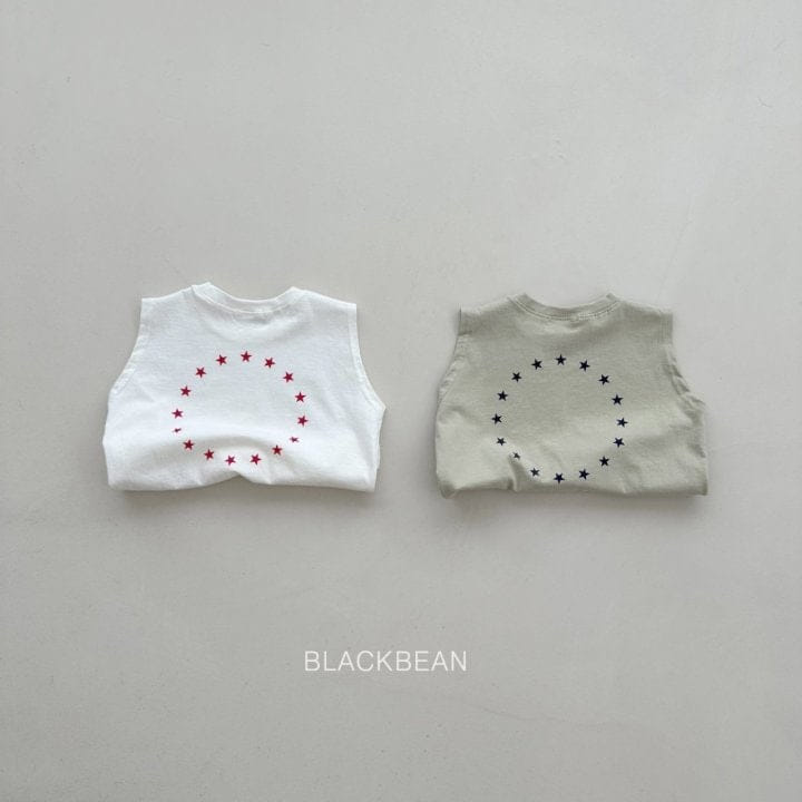 Black Bean - Korean Children Fashion - #kidsshorts - Star Sleeve Tee - 3