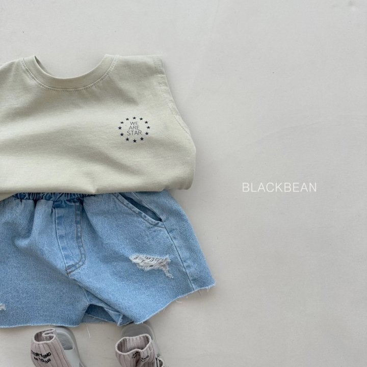 Black Bean - Korean Children Fashion - #kidzfashiontrend - Star Sleeve Tee - 5