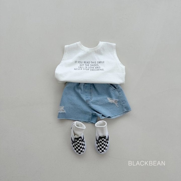 Black Bean - Korean Children Fashion - #minifashionista - If You Sleeveless Tee - 5