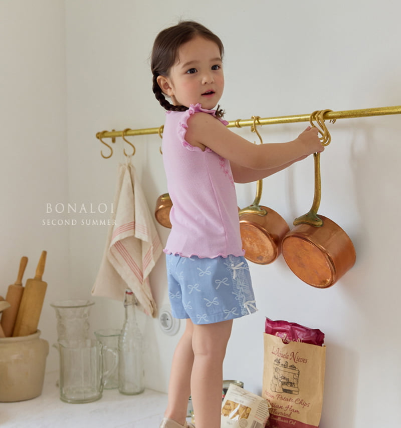 Bonaloi - Korean Children Fashion - #childofig - Side Ribbon Shorts - 4