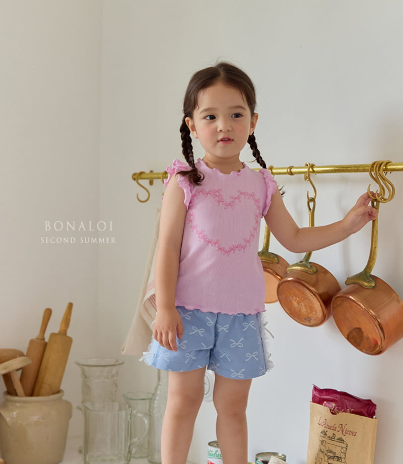 Bonaloi - Korean Children Fashion - #designkidswear - Side Ribbon Shorts - 5