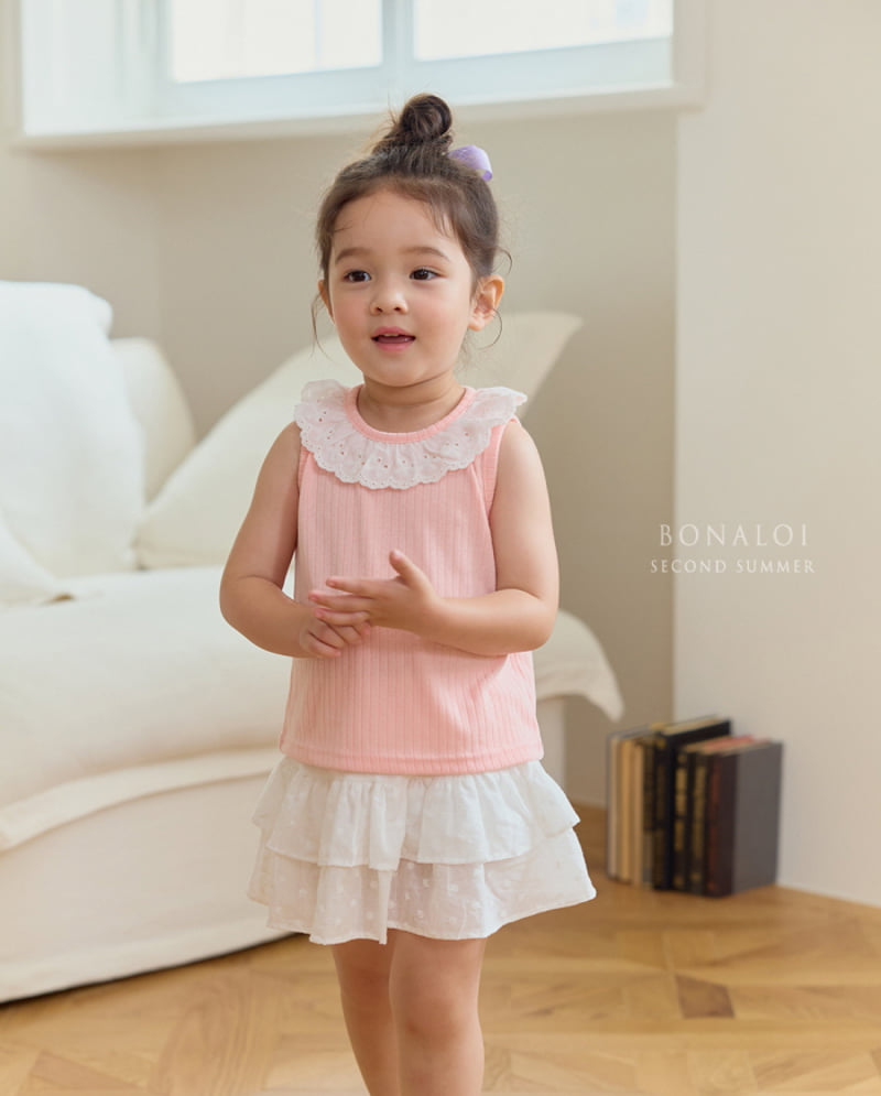 Bonaloi - Korean Children Fashion - #discoveringself - Island Sleeveless Top - 10