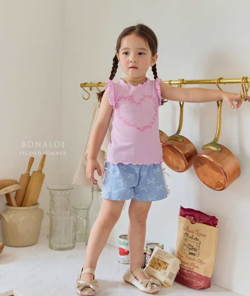 Bonaloi - Korean Children Fashion - #discoveringself - Side Ribbon Shorts - 6