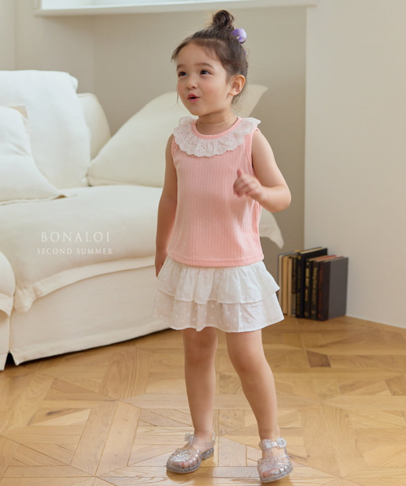 Bonaloi - Korean Children Fashion - #discoveringself - Bobo Embroidery Skirt - 5