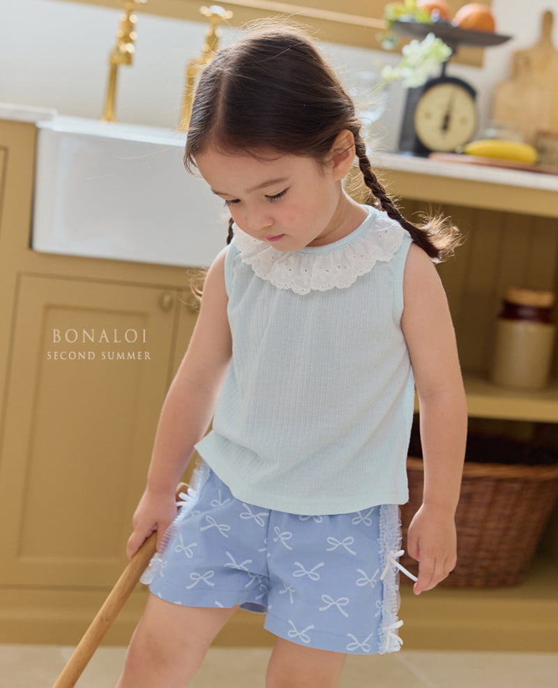 Bonaloi - Korean Children Fashion - #fashionkids - Side Ribbon Shorts - 7