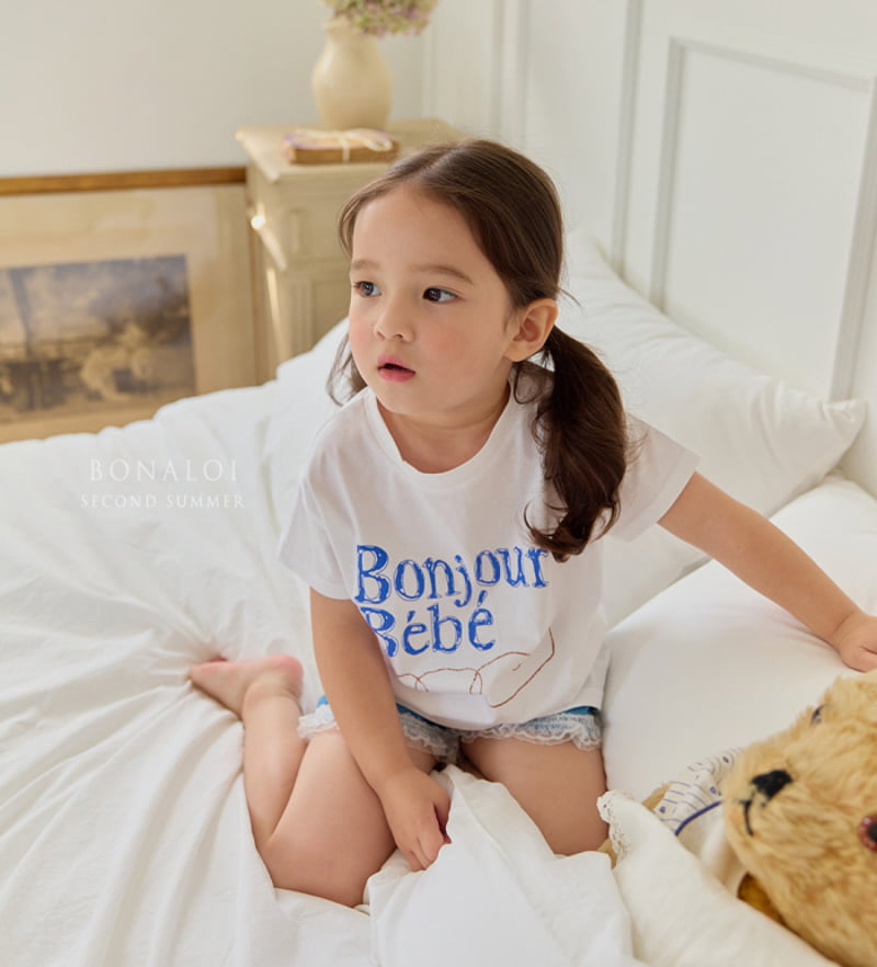 Bonaloi - Korean Children Fashion - #fashionkids - Baguette Long Tee - 5