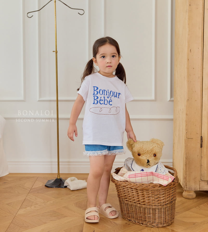 Bonaloi - Korean Children Fashion - #kidsshorts - Baguette Long Tee - 6