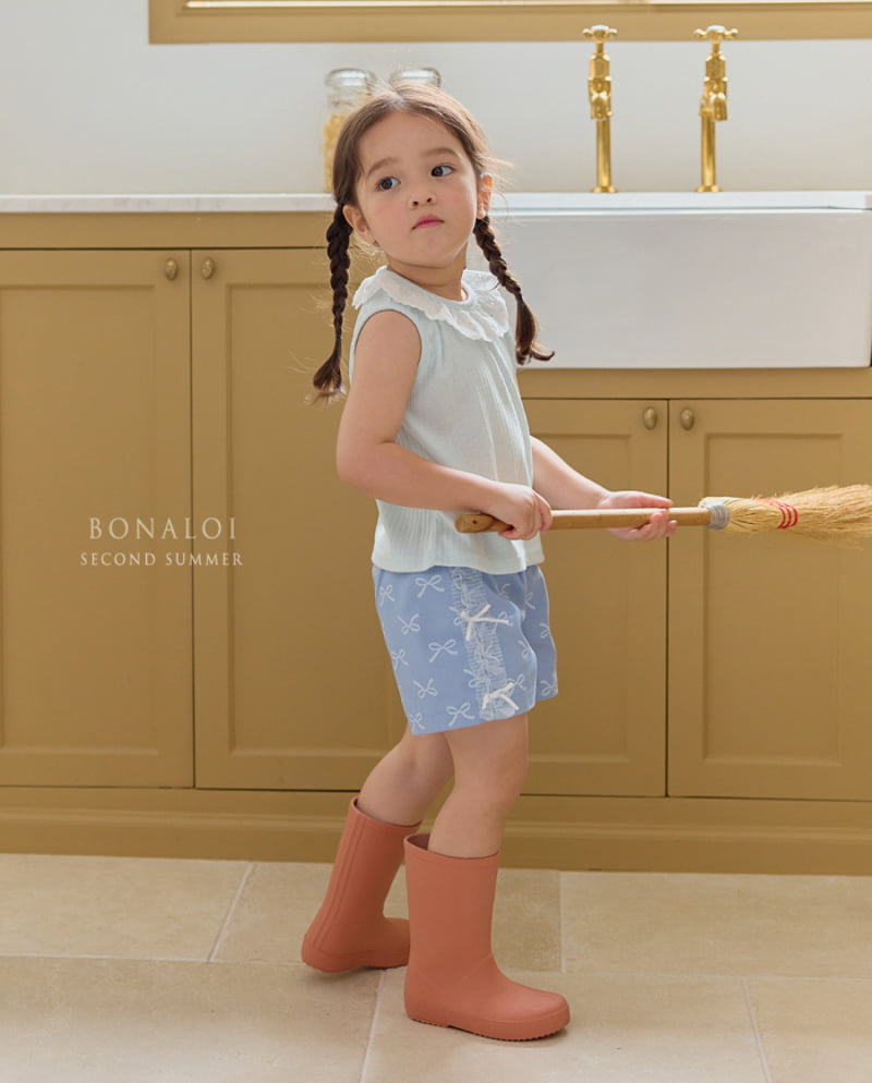 Bonaloi - Korean Children Fashion - #kidzfashiontrend - Side Ribbon Shorts - 10