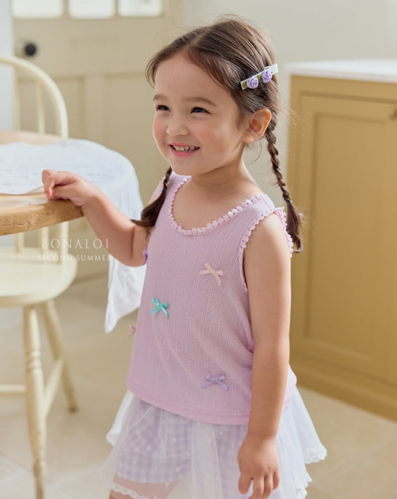 Bonaloi - Korean Children Fashion - #kidzfashiontrend - Vivi Sleeveless Tee - 5