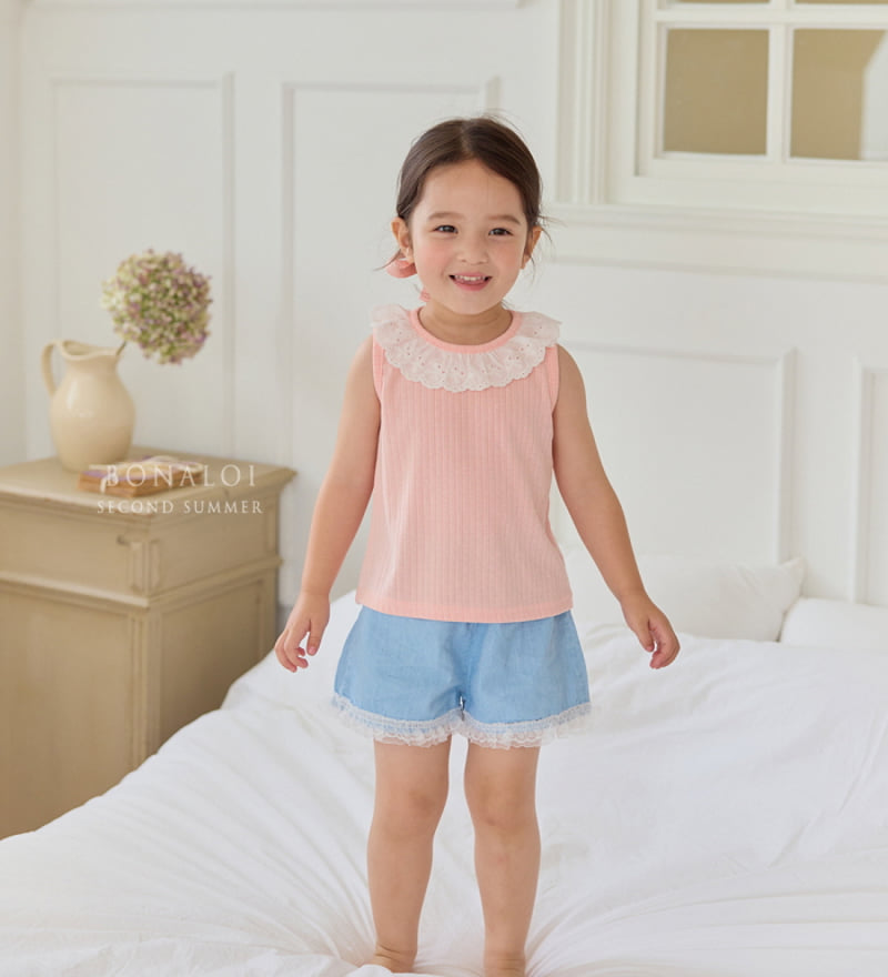 Bonaloi - Korean Children Fashion - #minifashionista - Island Sleeveless Top - 2