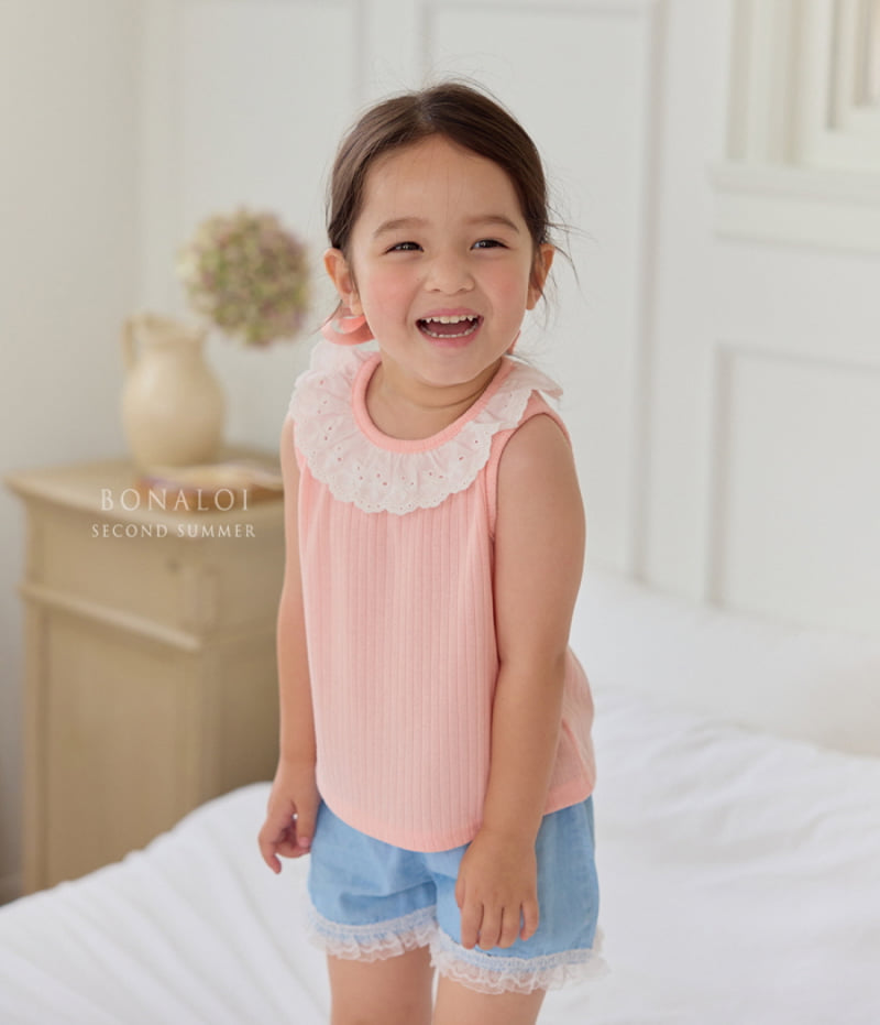 Bonaloi - Korean Children Fashion - #prettylittlegirls - Island Sleeveless Top - 3