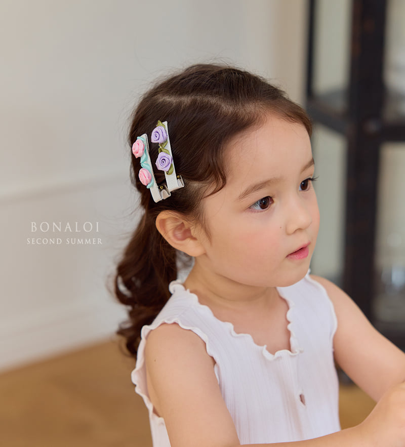 Bonaloi - Korean Children Fashion - #todddlerfashion - Rose Hairpin - 6