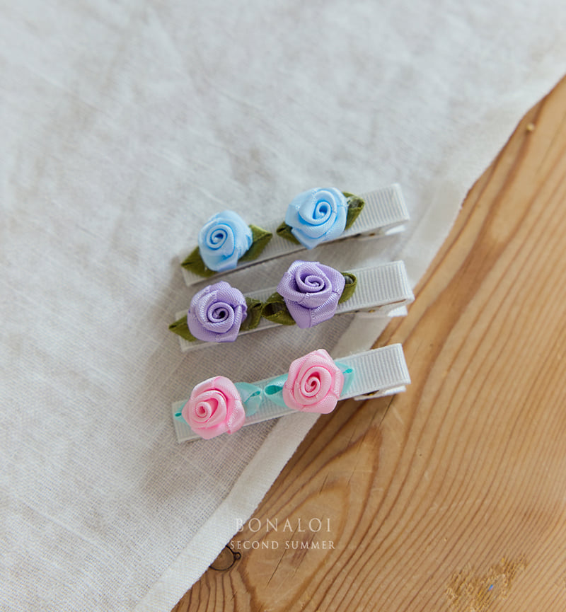 Bonaloi - Korean Children Fashion - #toddlerclothing - Rose Hairpin - 7