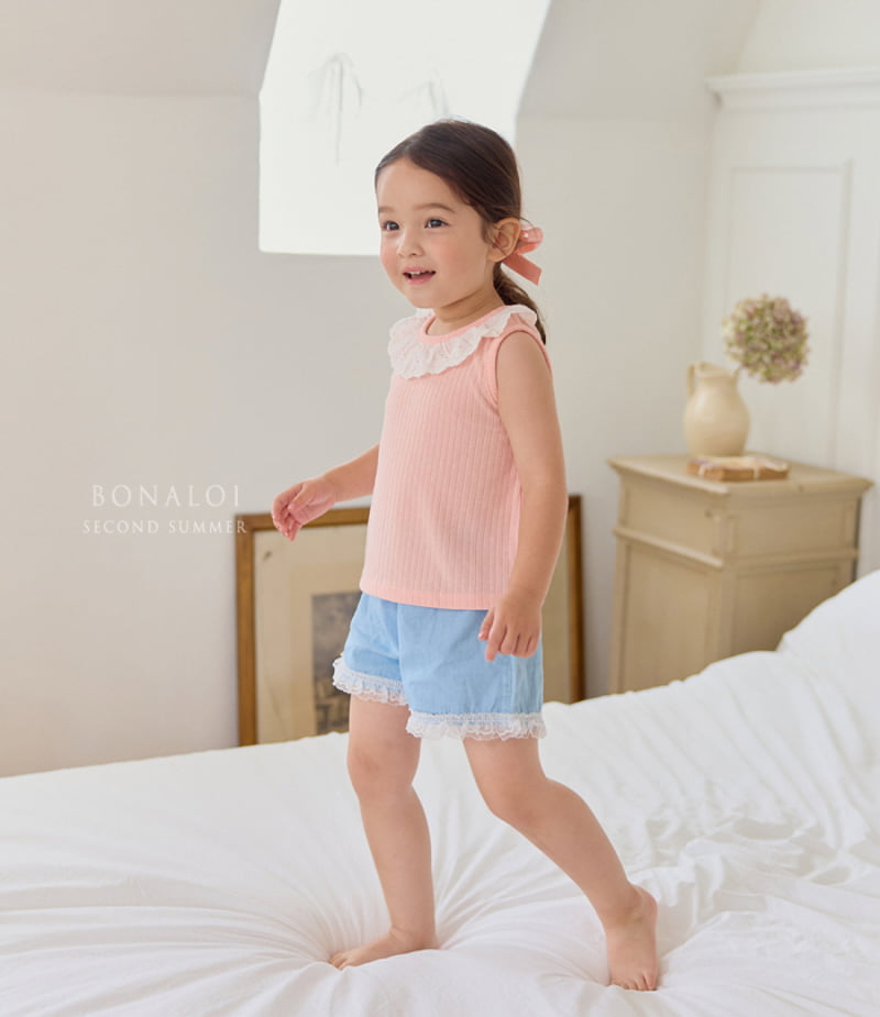 Bonaloi - Korean Children Fashion - #toddlerclothing - Island Sleeveless Top - 5