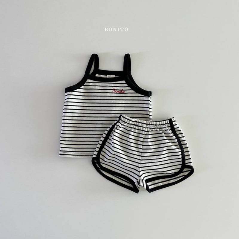 Bonito - Korean Children Fashion - #Kfashion4kids - Colored String Sleeveless Set - 5