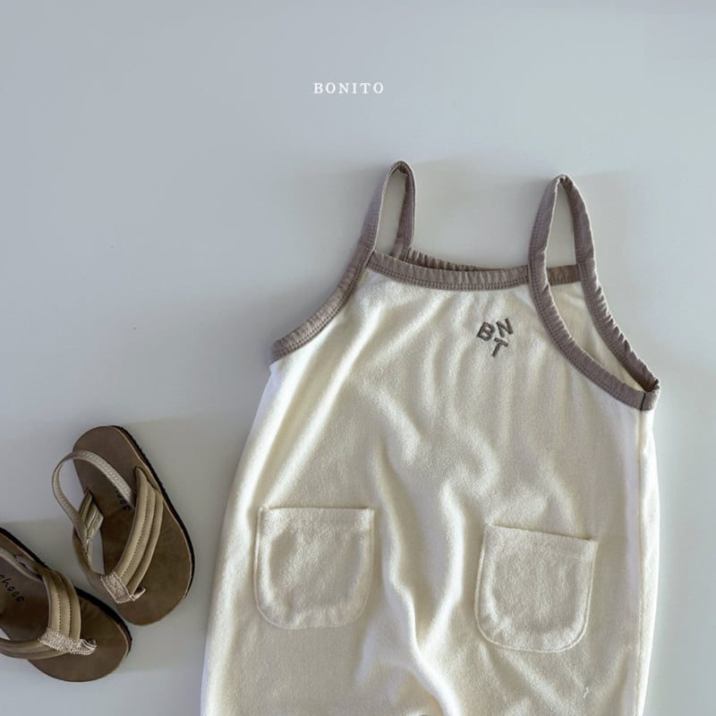 Bonito - Korean Children Fashion - #childofig - Terry Short Strap Overalls - 12