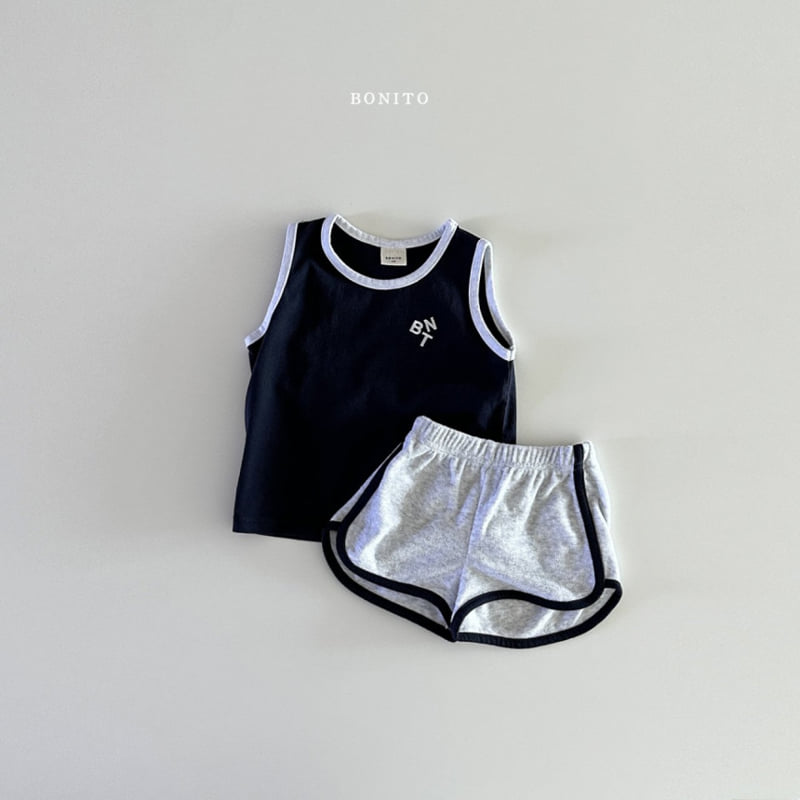 Bonito - Korean Children Fashion - #fashionkids - BNT Sleeveless Terry Set - 2