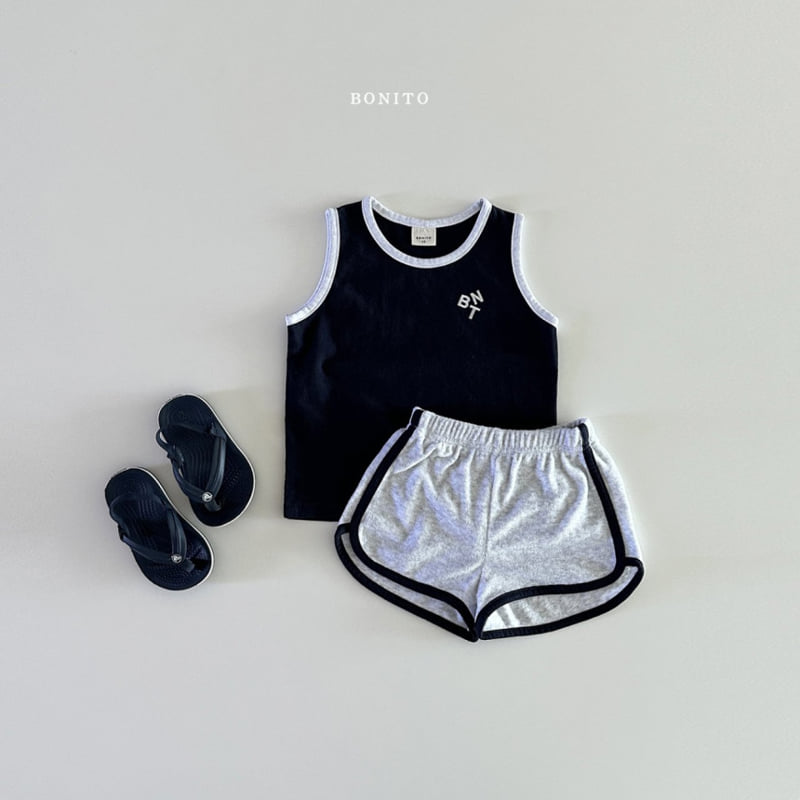 Bonito - Korean Children Fashion - #kidsshorts - BNT Sleeveless Terry Set - 3