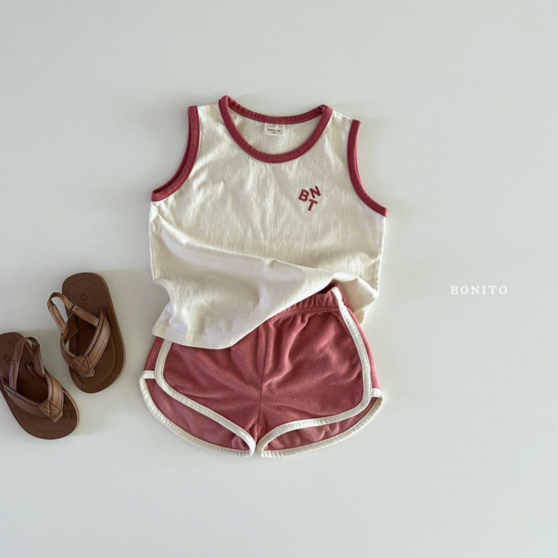 Bonito - Korean Children Fashion - #todddlerfashion - BNT Sleeveless Terry Set - 11