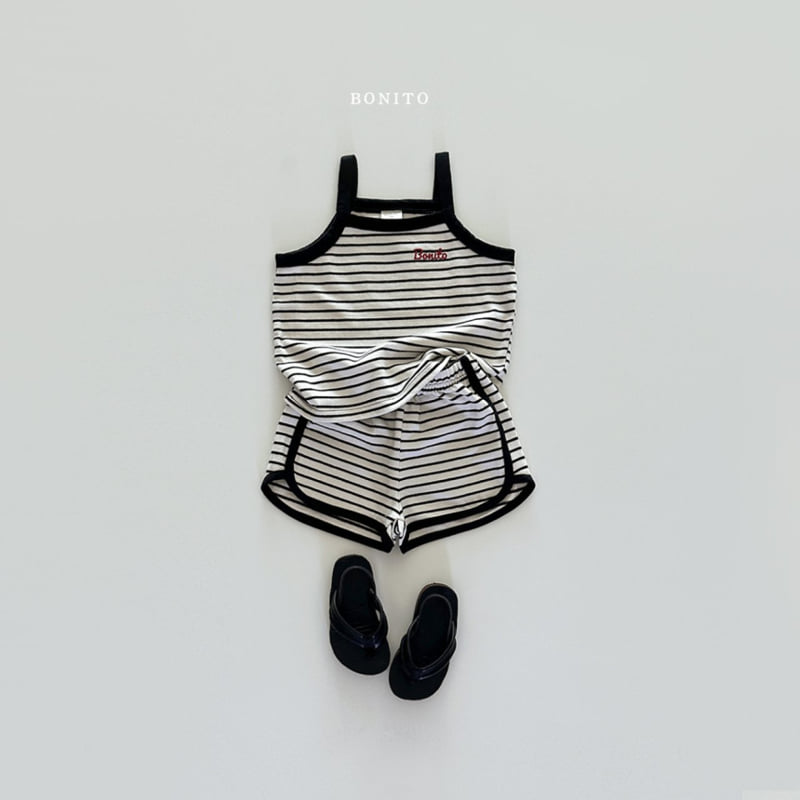 Bonito - Korean Children Fashion - #todddlerfashion - Colored String Sleeveless Set - 10