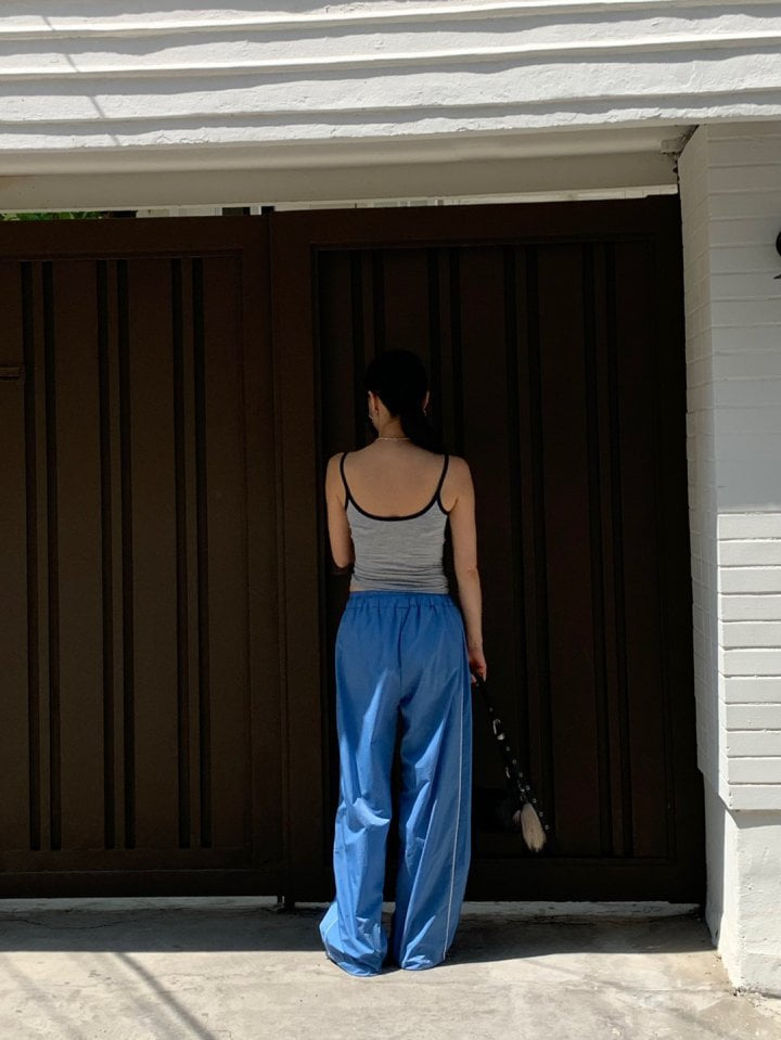 Bricklane - Korean Women Fashion - #womensfashion - Piping Stripe Pants - 4