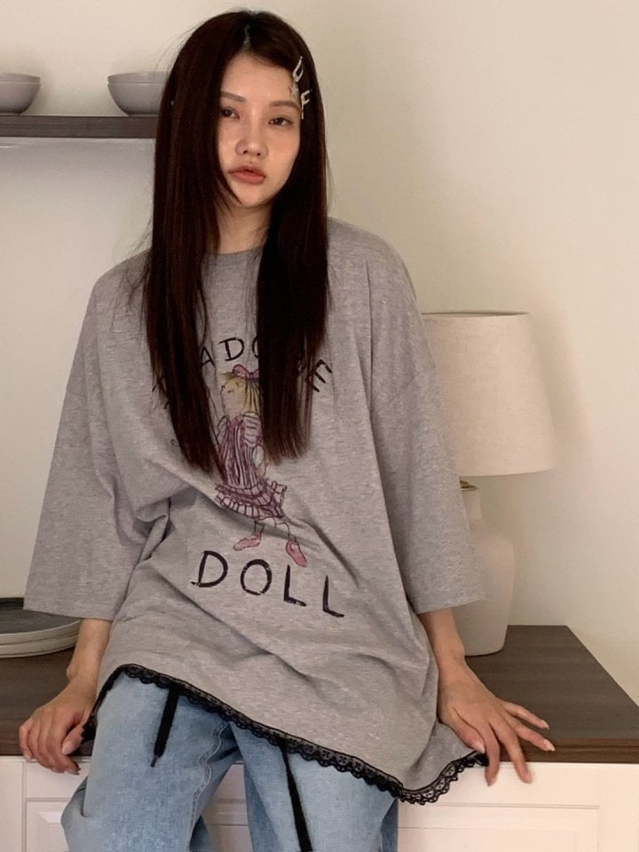 Bricklane - Korean Women Fashion - #momslook - Doll Tee - 9