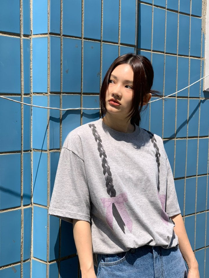 Bricklane - Korean Women Fashion - #momslook - Pony Tail Tee - 11