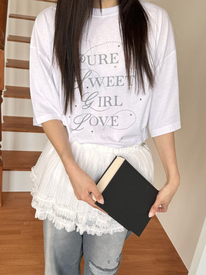 Bricklane - Korean Women Fashion - #momslook - Pure Hot Piece Tee - 10