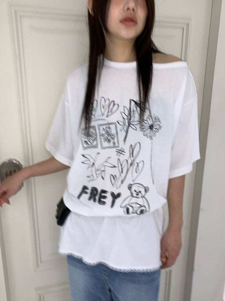 Bricklane - Korean Women Fashion - #pursuepretty - Frey Hole Tee - 2