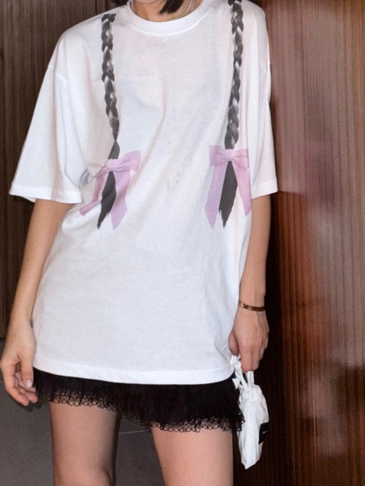 Bricklane - Korean Women Fashion - #restrostyle - Pony Tail Tee - 2