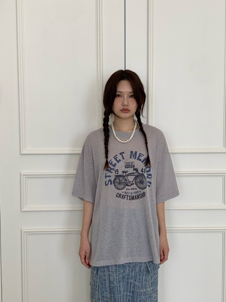 Bricklane - Korean Women Fashion - #womensfashion - Bicycle Knit Tee - 11