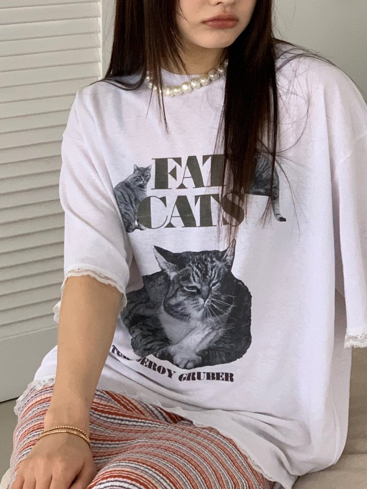 Bricklane - Korean Women Fashion - #womensfashion - Cat Tee - 6