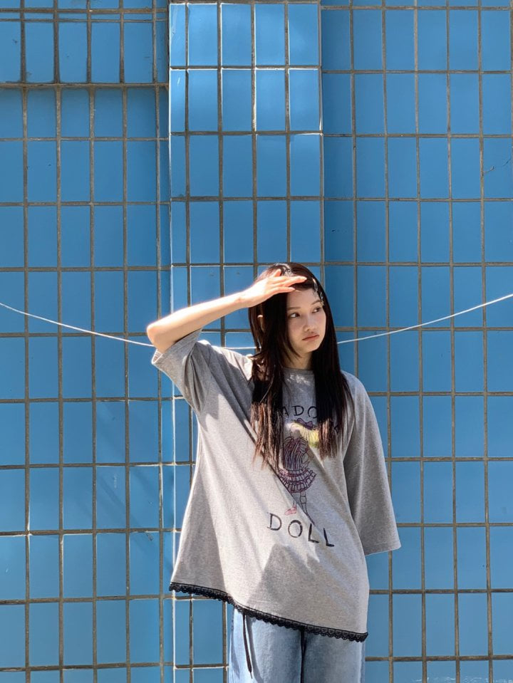 Bricklane - Korean Women Fashion - #womensfashion - Doll Tee - 8